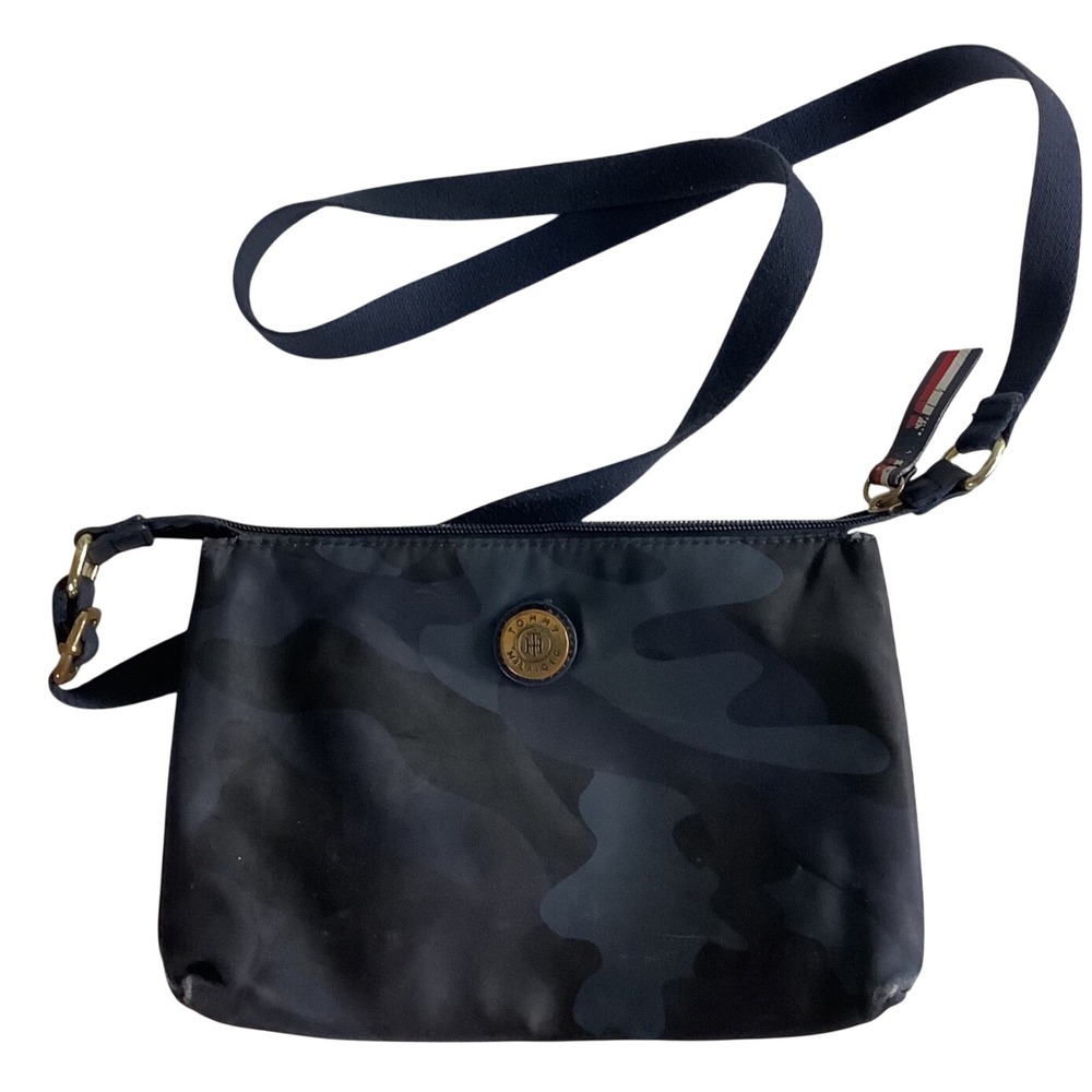 Tommy Hilfiger Camo Nylon Crossbody Bag Navy Grey BW96946057